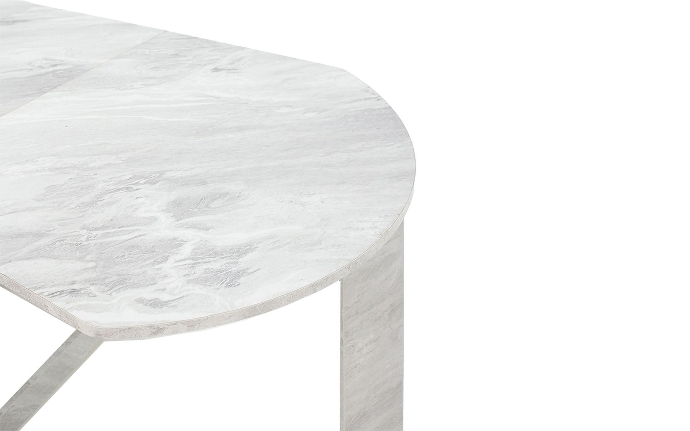 Étkezőasztal Merona / bővíthető/, fehér márvány  2