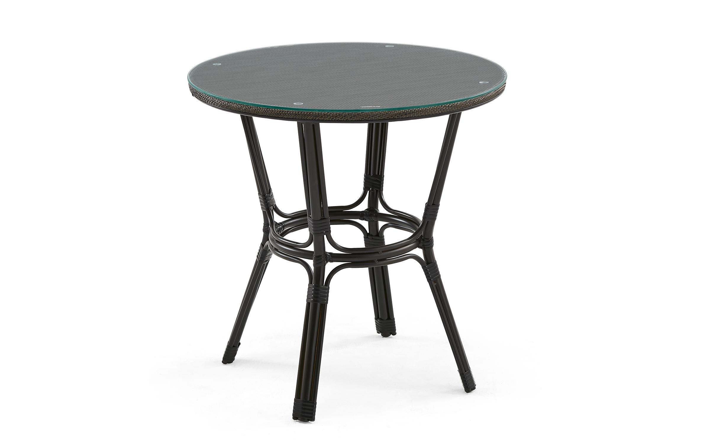 Kerti asztal Heili, sötétbarna + fekete  1